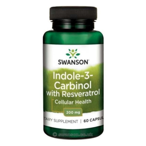 Swanson Indole-3-Carbinol with Resveratrol, 200 mg, 60 kapsúl