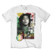 Bob Marley Tričko 56 Hope Road Rasta Unisex White