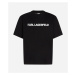 Tričko Karl Lagerfeld Elongated Logo T-Shirt Black