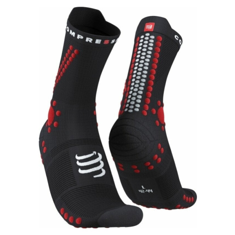 Compressport Pro Racing V4.0 Trail Black/Red T3 Bežecké ponožky