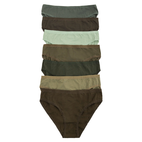 Khaki Women's Smooth Cotton Panties 7-pack