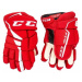 CCM Hokejové rukavice JetSpeed FT485 JR Červená-Biela