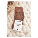 Brown Women's Embossed Socks