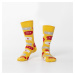 Yellow men's socks in message