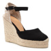 Castañer Espadrilky Carol/8ED/001 020975-100 Čierna