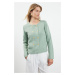 Trendyol Mint Double Breasted Jacket Knitwear Cardigan