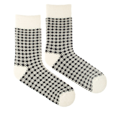 Vlnené ponožky Vlnáč biela Ovca Fusakle
