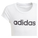 adidas YG E LIN TEE Dievčenské tričko, biela, veľkosť
