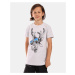 Boys' cotton T-shirt Kilpi SALO-JB White