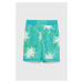 Detské krátke nohavice Columbia Sandy Shores Boardshort zelená farba, nastaviteľný pás
