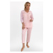 Dámske pyžamo Martel Rozálie - bavlna Ružová