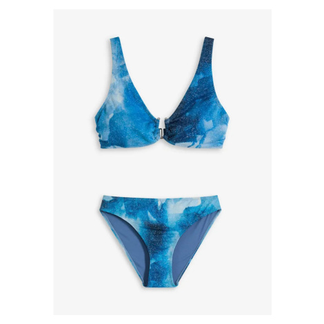 Bikiny (2-dielne) z lesklého materiálu bonprix