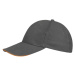 SOĽS Buffalo _Šiltovka SL88100 Dark grey / Orange