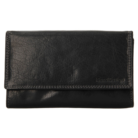 Dámska kožená peňaženka SendiDesign Ember - čierna Sendi Design