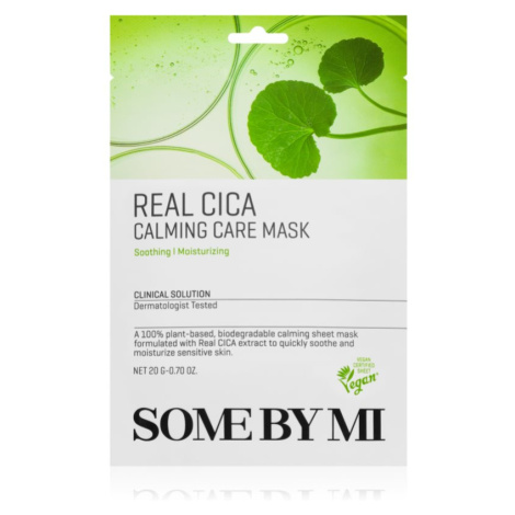 Some By Mi Clinical Solution Cica Calming Care Mask upokojujúca plátienková maska pre citlivú pl