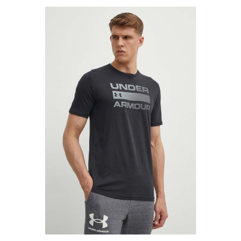 Tréningové tričko Under Armour Team Issue Wordmark čierna farba, s potlačou, 1329582