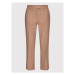 TWINSET Chino nohavice 221TP2582 Hnedá Flared Fit
