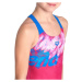 Arena splash point swimsuit v back girls fuschia