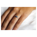 OLIVIE Strieborný prstienok BLUE 5369