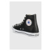 Kožené členkové topánky Converse Chuck Taylor All Star pánske, čierna farba