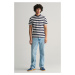 TRIČKO GANT STRIPE SS T-SHIRT EVENING BLUE