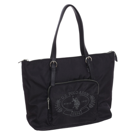U.S Polo Assn.  BIUSG5562WIP-BLACK  Veľká nákupná taška/Nákupná taška Čierna U.S. Polo Assn