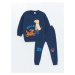 LC Waikiki Printed Crew Neck Baby Boy Tracksuit