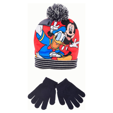 MICKEY MOUSE SET ČIAPKY A RUKAVÍC PRE CHLAPCOV