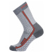 Husky Treking šedá/červená, XL(45-48) Ponožky