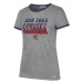 New York Rangers dámske tričko Letter Ringer grey