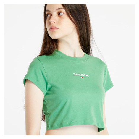 Tričko Tommy Jeans Essential Logo Cropped T-Shirt Green XL Tommy Hilfiger