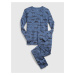 Modré detské vzorované pyžamo GAP