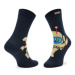 Happy Socks Súprava 3 párov vysokých detských ponožiek XKAST08-2200 Farebná