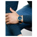 Mondaine A660.30360.40SBQ Classic Blau und Gold 40mm 3ATM