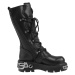 topánky kožené NEW ROCK 5-Buckle Boots (402-S1) Black Čierna