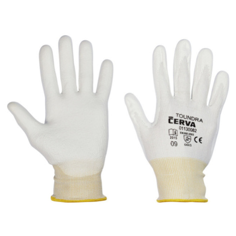 Cerva Toundra Ochranné pracovné rukavice 01130082 biela