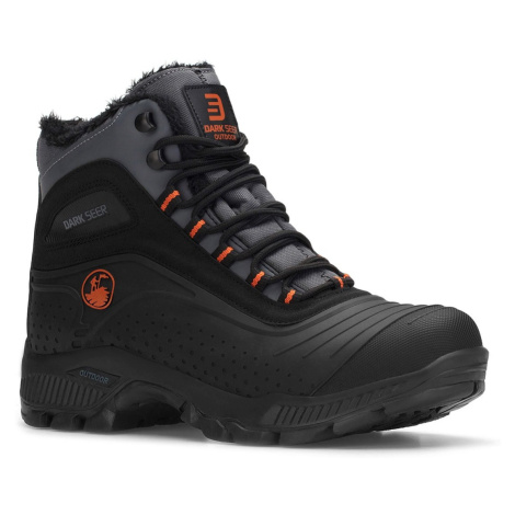 DARK SEER Black Smoked Orange Unisex Outdoor Trekking Boots.