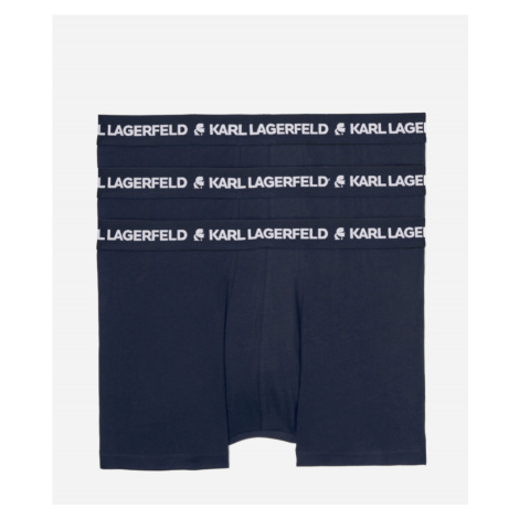 Spodná Bielizeň Karl Lagerfeld Logo Trunk Set 3-Pack Modrá
