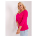 Women's cotton blouse fuchsia size plus