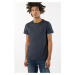 Tričko - Tommy Hilfiger NEW STRETCH C-NK TEE S/S SF modré