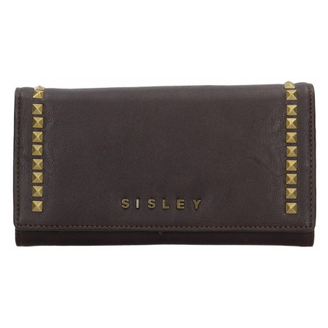 Dámska peňaženka Sisley Cassandra - tmavo hnedá