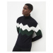 Celio Patterned Sweater Peaky with Turtleneck - Men