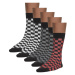 Check Socks 5-Pack blk/h.grey/wht