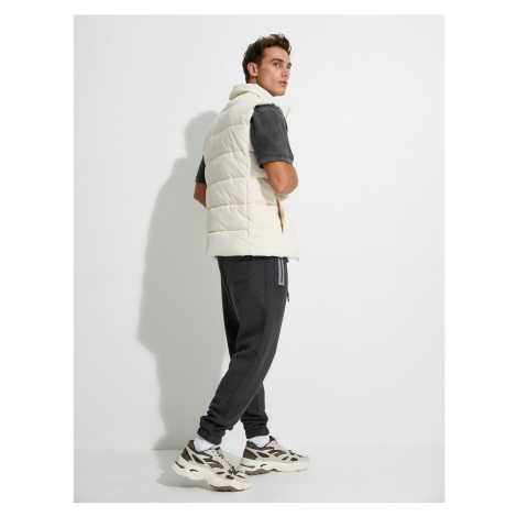 Koton Jogger Sweatpants with Lace Waist and Zipper Pocket Detail