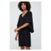 Šaty Lauren Ralph Lauren čierna farba, mini, rovný strih
