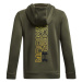 Chlapčenská zateplená mikina s kapucňou UNDER ARMOUR UA Armour Fleece Graphic HD-GRN