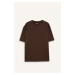 DEFACTO Oversize Wide Pattern Crew Neck Basic Plain Short Sleeve T-Shirt