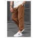 Madmext Brown Regular Fit Men's Parachute Trousers 6504