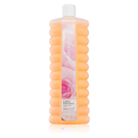 Avon Senses L'amour Sunrise pena do kúpeľa s vôňou ruží