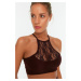 Trendyol Plum Supported Lace Detailed Sports Bra